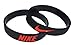 Nike NK2 Baller Band Silicone Rubber Basketball Baseball Football Running Wristband Bracelet (Black/Red)