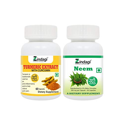 Zindagi 100% Pure Neem Extract Capsules With Turmeric Extract Capsules With Curcumin – Zindagi 100% Pure Neem Extract Capsules With Turmeric Extract Capsules With Curcumin –