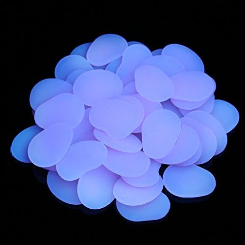 Glow in the Dark Pebbles, Glow Pebbles Gravel Rocks Stones,Glow in The