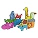 Portland Puzzle Co. - 3D Wooden Animal Jigsaw Puzzle Set & Play Pieces with wooden Assembly Tray - Animal Kingdom Theme - Fun, Educational & Interactive