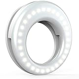 QIAYA Selfie Light Ring Lights LED Circle Light Cell Phone Laptop Camera Photography Video Lighting Clip On Rechargeable
