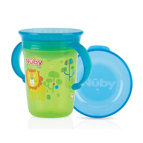 Nûby ID10410GREEN 360° Wonder Cup - 240 ml, Grün, Ab 6 Monate