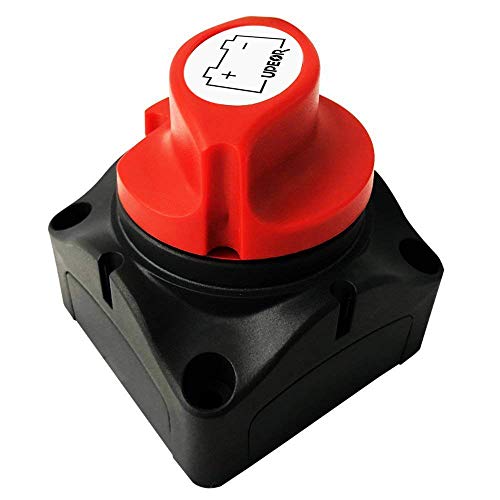 Battery Disconnect Switch Isolator Master Switches for Marine Boat Car Vehicles 12V/24V Battery Switch Master Isolator Cut On/Off Disconnect Switch for RV Battery Marine Boat Car Vehicle Waterproof