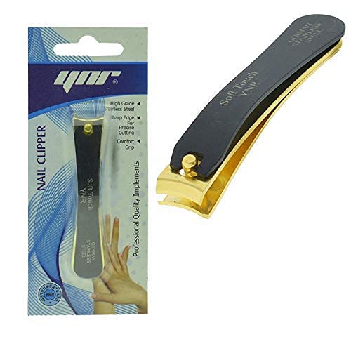 YNR Professional German Black & Gold Toe Nail Cutter Clipper Nippers Chiropody Heavy Duty Thick Nails
