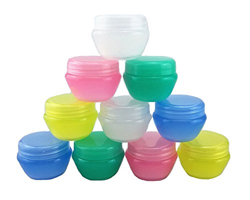 yueton 10pcs Colorful Mushroom Shape Multipurpose Mini 5 Gram Cosmetic Containers Empty Jars