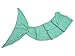 LAGHCAT Mermaid Tail Blanket Crochet Mermaid Blanket for Adult, Soft All Seasons Sleeping Blankets, Whale Tail Pattern (71 x 35.5 Inch, Green)