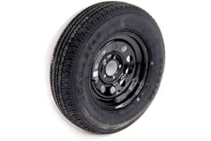 RUGGED TRAIL PRODUCTS ST205/75D15 | Trailer Tire | Black Mod | Load Range D | 5 on 4.5" Bolt Pattern