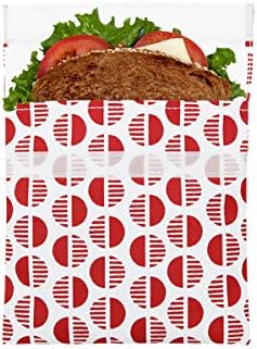Lunchskins Reusable Sandwich Food, Storage Bag, Red Desert