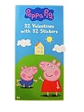 32 Peppa Pig Valentine Day Sharing Cards with Stickers