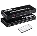2 x 4 HDMI Switch, ZAMO 2 in 4 Out HDMI Switcher Splitter with Amplifier SPDIF Audio 3.5mm, 4 Out 2 in HDMI 2.0 Switch Splitter with Audio Extractor Support HD 4Kx2K, 3D, 1080P