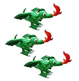 SN Incorp. Inflatable Dragon Toy for Party Decorations and Party Favors - 30 Inch Dragon Figure (Pack of 3)