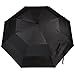 totes Blue Line Golf-Size Vented Canopy Compact Umbrella, Black, One Size