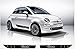 snstyling.com Fiat 500 Side Decal L+R Set (Black) V.4
