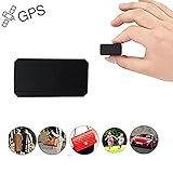 Hangang GPS,Mini GPS Car Tracker Anti Thief Real Time GPS Tracker Portable GPS Tracking Anti Loss GPS Locator Long Standby Time 200h for Purse Bag Wallet Bags Kids for iOS and Andriod