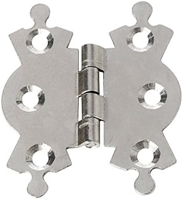 Merriway BH02996 (2 Pcs) Butterfly Fancy Jewellery Box Hinges, Bright Zinc Plated 50mm (2 inch) - Pack of 2 Pieces