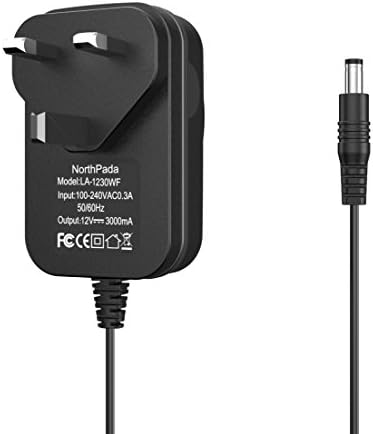 NorthPada 36W Wall AC Adapter Charger Power Supply DC 12V 3A 5.5mm x 2.5mm / 5.5mm x 2.1mm Universal