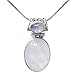 Sitara Collections SC10444 Sterling Silver Pendant, Rainbow Moonstone Double-Stone