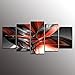 Fomarkor Art Modern Paintings KX00246 Contemporary Art Abstract Paintings Reproduction Framed Canvas Wall Art for Home Decor 5 panels Wall Decorations For Living Room Bedroom Office Paintings for wall