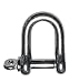 US STAINLESS 4 Pieces Stainless Steel 316 Forged D Shackle Marine Grade 5/16