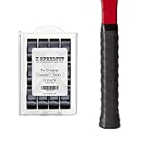 Tennis Racket Grip Tape Tacky Overgrip Black - 12 Pack, Ultra Absorption and Good Anti-Slip, Wrap around Badminton Racquet, Squash Handle, Racquetball, Beach Tennis, Pickleball Paddle and More