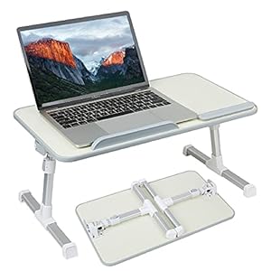 autumndeer Laptop Stand Computer Desk, Adjustable Laptop Table, Bed Tray, Lap Desks Bed Table for Eating, Bed Desk…