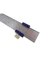 Bundle taytools 108884 2 cada par regla de aluminio anodizado se detiene vallas y 6" Muelle de acero cerrajero regla