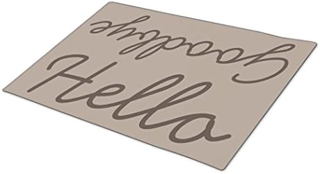 Monogrammed Door Mat Hello Goodbye Modern Doormat