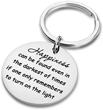 Christmas Gift Keychain for Women Men Inspirational 2022 Graduation Gift for Friends Daughter Son Birthday Valentine Anniversary Inspired Happiness Gift for Boys Girls Fans Stocking Stuffers