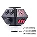 Spinning Magic Fidget Cube 2 in 1 Combined Gyro Spinner with Magic Cude Relieves Stress And Anxiety by CHZ&D (black)