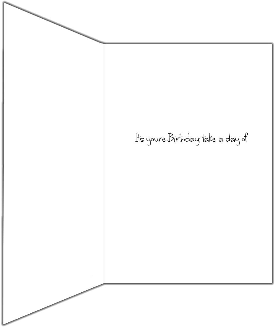 Funny Bad Grammar Birthday Card - It's You're Birthday!, Gold, A5 - Image 3