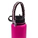 Flaskars Paracord Handle for Hydro Wide Mouth 12oz - 64 oz Sport Water Bottle Flask Strap Carrier (Pink Camo/Black)