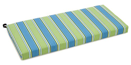 Blazing Needles Outdoor Spun Poly 19-Inch by 42-Inch by 3-1/2-Inch Bench Cushion, Vanya Paprika