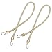 RYB HOME Curtain Ropes Tie Backs - Tiebacks Long Loop with Buckle Cord for Indoor Outdoor Panels Use with Hook or Directly for Window Panels, 2 Pcs, Gold