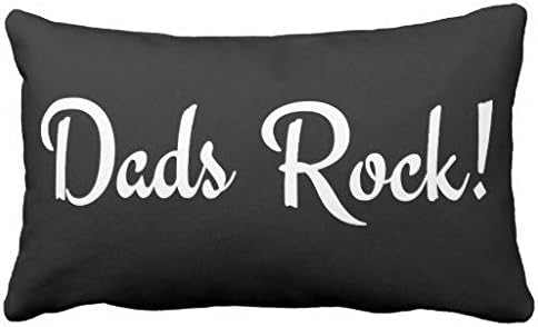 Standard Pillowcase Home Decorative Cushion Case Dads Rock Pillow Cover 12x22 Inches