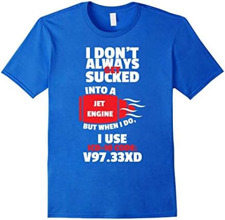NEW Funny Nurse ICD-10 Joke T-Shirt - Male Medium - Royal Blue