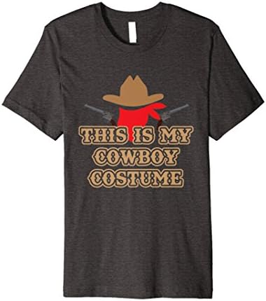 Mens This is my cowboy costume t-shirt Country Western Medium Dark Heather