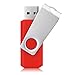 KOOTION 10PCS 1GB USB 2.0 Flash Drives 10 Pack Flash Drives Pen Drives Memory Stick Thumb Drives, Red