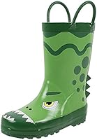 Rainbow Daze Rain Boots for Kids with Easy-on Handles, Waterproof, for Toddlers & Little Kids, Age 2 to 9