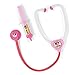 AMOSTING Doctor Kit Pretend & Play Medical Toys Set with Carry Case for Kids & Girls – 10Pcs Pink