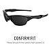 Revant Replacement Lenses for Oakley Half Jacket 2.0 sunglasses, UV Protection, Anti-Scratch and Impact Resistant, Elite Polarized Stealth Black