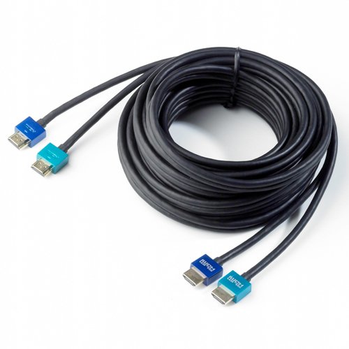 7m Slim HDMI Twin-Twin Cable, The World's Slimmest HDMI Lead? (Gold Plated, 1080p, 4K, UHD, 3D, High Speed, ARC)