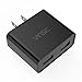 USB Charger, Vinsic 12W Dual-Port USB Travel Charger Adapter, 5V 2.4A for iPhone iPad iPod, Samsung Galaxy, Cell Phones, Tablets (Black)