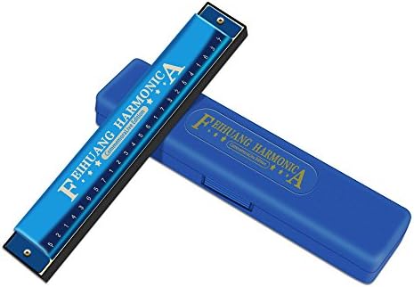 Harmonica,Key of C - Harmonica for Beginners - 24 Holes Double Tremolo Harmonica for Kids with Case
