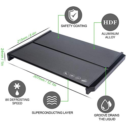 Defrosting Tray, Miracle Thaw,Meat Defrost Tray for Frozen Food, Defrosting Board，Eco Friendly
