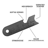 Kaeser Wilderness Supply Premium Striker Scraper Use with Ferro Rod Made of Carbon Steel Since 1989