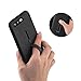GFTSTORE iPhone 7 Case, Dual Layer Protective Shockproof Case Cover with Metal Kickstand and Silicone Ring for iPhone 7 - Black