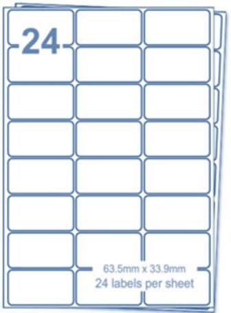 EJRange24 Labels per A4 Sheet, 200 Sheets,4800 Labels Total Self Adhesive Address Mailing Printer Labels–Compatible with Inkjet and Laser Printers–Printable Sticky Sheet Labels