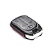 Vitodeco Leather Smart Key Fob Case Compatible with Chevrolet Silverado 1500, 2500, 3500, GMC Sierra (2019-2023 models) - 5-Button, Black/Red