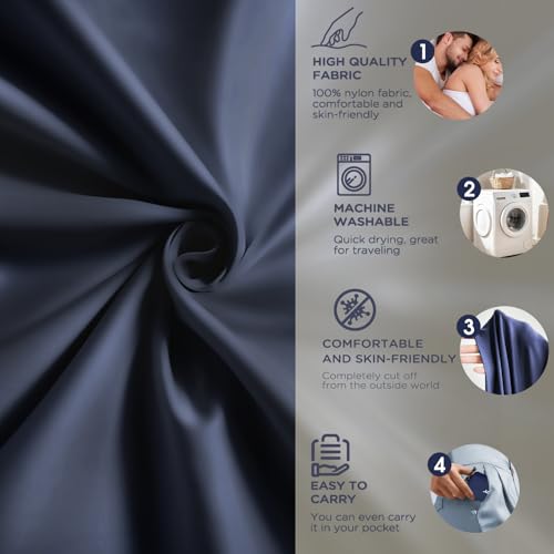 JAICOM Sleeping Bag – Ultra-Light and Soft 100% Nylon Travel Sleeping Bag 150 g Meat Bag Ultra-Compact Packaging Ideal for Hiking, Camping and Hostel Stays