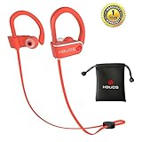 Bluetooth Headphones,Hbuds H1 Best Wireless Sports Earphones w/Mic IPX7 Waterproof HD Stereo Sweatproof In Ear Earbuds for Gym Running Workout 9 Hour Battery Noise Cancelling earbuds Headsets(Orange)